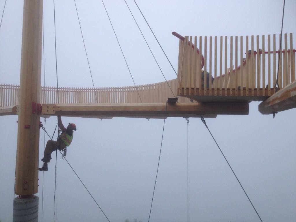 Rope access cloud walk, Tomamu Japan
Vancouver Island Rope Access